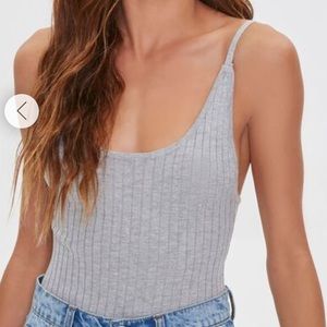 F21 Ribbed Knit Cami Bodysuit Bundle